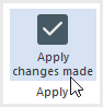 Button Apply changes made